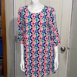 Super cute vibrant geometric design dress